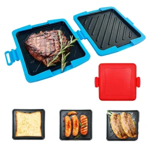 Time Saving Cooking Tools Snacks Maker Panini Press Multifunctional Detachable Toaster Microwave Grill Toastie Sandwich Makers