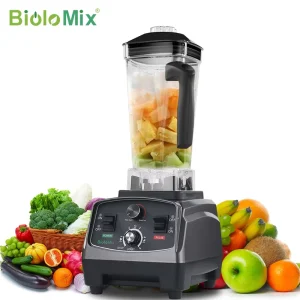 Timer Blender High Speed Variable Speed Blender Food Processor Blender Mixer Push Button Household Use 2L Capacity BPA Free