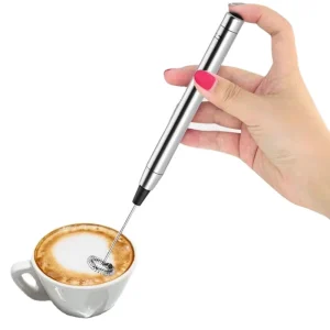 Top Electric Milk Frother for Coffee Lovers Mini Stainless Steel Milk Frother for Kitchen Use