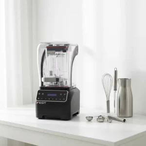 Touch Control Professional Low Noise Design 2L Commercial Blender Machine High Volume Smoothies Milkshakes Food Processing