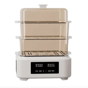 Touch Screen Automatic Multi-function Electric Steamer 3Layers 15L Household Digital Control Electric Steamer Food Cooker