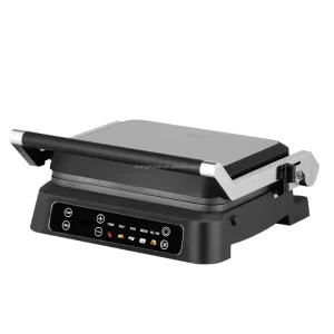 Touch Screen Smokeless Panini Grill for Household Use Electric Grill Digital Panini Maker Detachable Sandwiche Maker