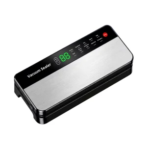 Touch Screen Stainless Steel Vacuum Food Sealer Automatic for Household Use with Bag Cutter External Vacuum