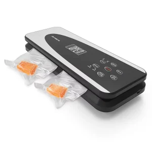 Touch Screen Vacuum Sealer Multi Seal Modes Built in Cutter NTC Sensor Food Vacuum Sealer Machine for Kitchen Food Preservation
