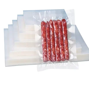 Transparent Food Meat Sealer Pouch Plastic Package Three Side Heat Seal Storage Bags Saver Clear Vacuum Bag for Packaging