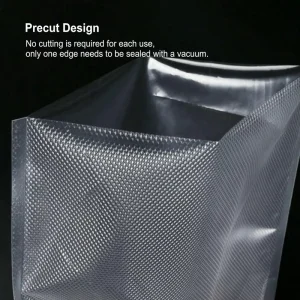 Transparent Food Subpackage Vacuum Packing 3 Side Seal Mylar Bag Open Top Clear Freezer Food Storage Vacuum Sealer Bags