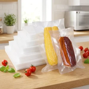 Transparent Heat Seal Compression Vacuum Sealer Bag Stock Food Storage Plastic Bag Secure and Secure