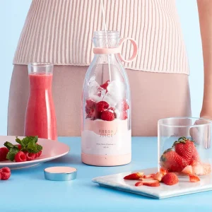 Travel Personal Mini Handheld Electric Rechargeable Food Drink Mixer Cup Smoothies Fresh Fruit Juicers Blender