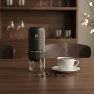 Travel Portable USB Rechargeable Conical Burr Coffee Bean Mill for Home Office Camping Electric Coffee Grinder