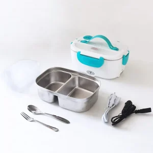 Travel Warming Bento Lunchbox Self Heating Heated Food Warmer Heater Portable Lunch Box Electric with Stainless Steel Container