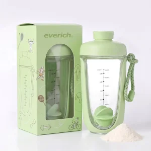 Tritan 550ml Shaker Eco Friendly Plastic Blender with Mixing Spring and Custom Logo for Protein Powder