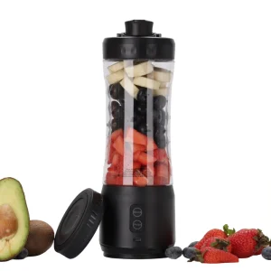 Tritan BPA Free 600ml USB Rechargeable Portable Blender Leak Proof Design Ice Crushing Household Car