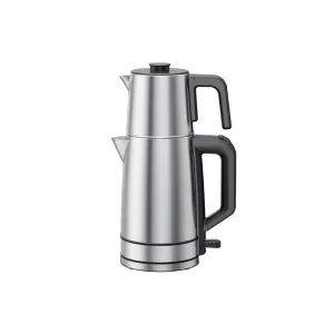 Turkish Tea Smart Stainless Steel Portable Electric Kettle 1.6 2.0L Capacity Automatic Shut Off 360 Degree Rotational Household