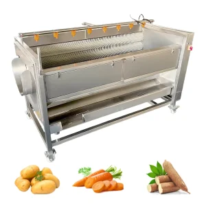 Turmeric Washing and Peeling Machine Potato Washer and Peeler Cassava Washing Machine Potato Washer Fruit Cleaner