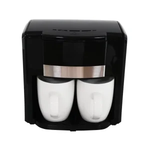 Two Ceramics Cups Home Use Electric Full Automatic Drip Coffee Machine Coffee Maker