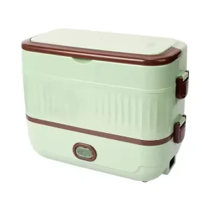 Two Layers Portable Electric Lunch Box Heating Lunch Box Insulated Food Warmer Student Office Bento Box