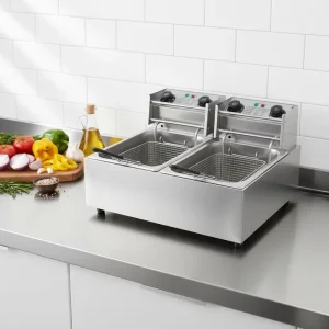 Two Tank Electric Commercial Deep Fryer Table Top