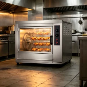 Two way Turning Rotissoir Professional De Poulet Gaz Chicken Rotisserie Oven Chicken Grill BBQ Gas Rotary Oven
