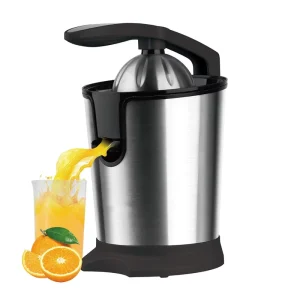 US 110V Stainless Steel Hand Pressure Electric Juicer Lemon & Orange Residue Juice Separator Cooking Machine