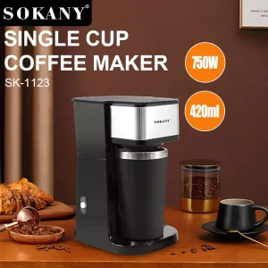 US Standard 110V Drip Coffee Maker Household Coffee and Tea Maker 420ML with Cup