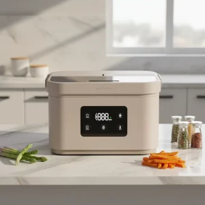 USB Battery Rechargeable Electric Lunch Box 1.5L Stainless Steel Inner Pot Digital Control Timer Function Car