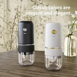USB C Rechargeable Portable Conical Burr Coffee Bean Mill with Adjustable Coarseness Settings Electric Coffee Grinder
