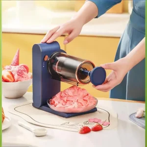 USB Charging Ice Block Shaver 5kg Capacity Household Smoothie Milk Tea Ice Crusher Convenient