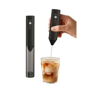 USB Charging Stainless Steel Electric Milk Frother Coffee Stirrer Egg Beater Handheld Whisk Foam Maker