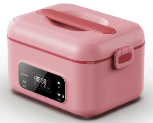 USB Mini Rechargeable Electric Lunch Box Wireless Heat Preservation Portable Food Warmer Ideal for Outdoors Office and Travel