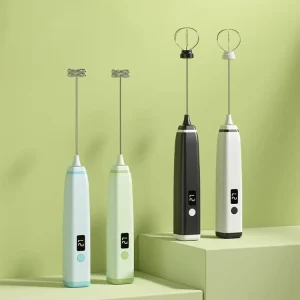 USB Rechargeable Egg Beaters Handheld Electric Milk Frother Coffee Blender Electric Whisk Milk Frother