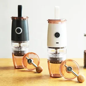 USB Rechargeable Grinder Electric Portable Coffee Bean Grinder Grind Settings Espresso Drip Conical Burr Coffee Grinder