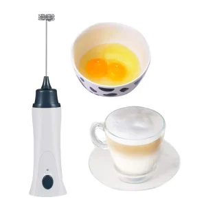 USB Rechargeable Household Handheld Electric Cream Coffee Milk Frother Beater Mixer Eco Friendly Plastic Housing M011