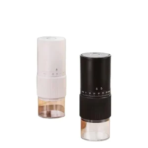 USB Rechargeable Plastic Automatic Portable Coffee Grinder Adjustable Settings 25g Capacity Modern Design