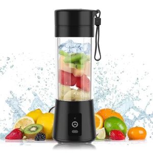 USB Rechargeable Portable Blender 150W 380ml 6 Blade Multifunctional Juicer with Travel Cup for Home Use