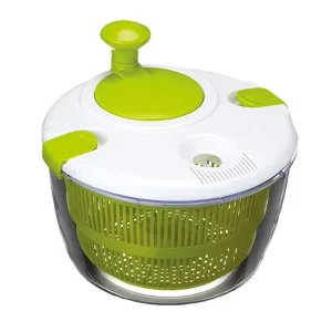 USSE Multi Use Plastic Salad Spinner Vegetable Washer Dryer Drainer Strainer with Bowl & Colander Lettuce Spinner