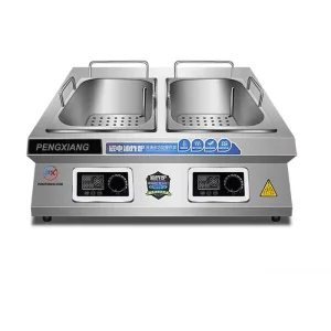 Unique Design Portable Electric 3500W Continuous Restaurant Commercial Induction Deep Fryer Machine