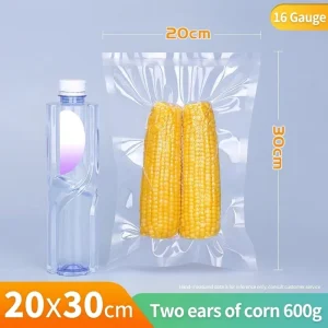 Universal Quart Size Vacuum Sealer Bags for Long Term Food Preservation BPA Free Textured Clear Heat Seal Food Storage Pouches