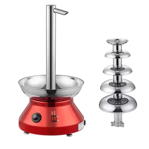 Upgraded Commercial Chocolate Fountain Machine 5 Tier Stainless Steel for Catering Buffet Baking Display Factory Direct