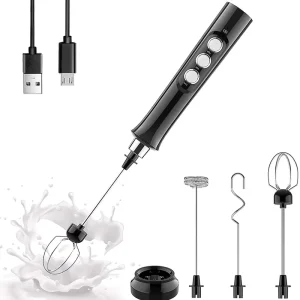 Usb Rechargeable Stainless Steel Automatic Handheld Milk Foam Maker Electric Milk Frother