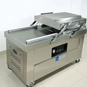 Vacuum Machine Food Packaging Double Chamber Automatic Evacuation 20L Industrial Pump Double Efficiency 1800W Stainless Steel CE