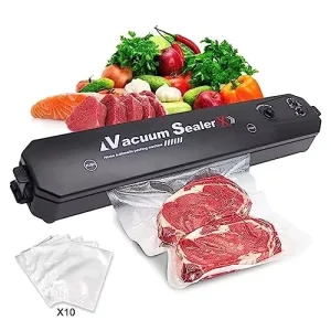 Vacuum Sealer Machine Automatic Food Seal for Food Preservation Suitable for Dry and Moist Food Portable Sealer with Sealer Bags