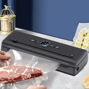 Vacuum Sealer Machine Compact Vacuum Sealer for Food 4 in 1 Food Sealer Digital Timer Moist Dry Pulse Seal Modes