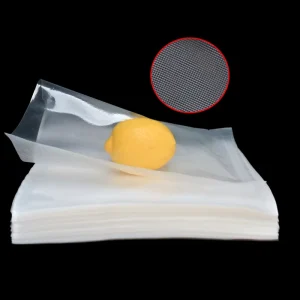 Vacuum Sealer Plastic Bag Flat Poly Bag Bread Packaging Textured Vacuum Bag Clear Plastic Food CPP