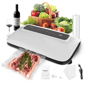 Vacuum Sealer for Home Kitchen Including 5 Pcs Food Saver Bags Commercial Mini Vacuum Food Sealing