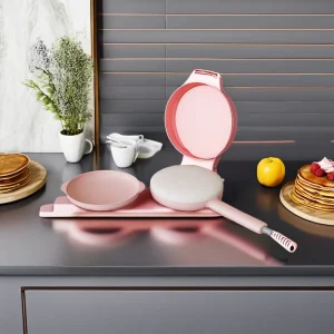 Vasion Convenient Portable Electric Temperature Control Crepe Pancake Maker with Automatic Function Household Use Fast Heating