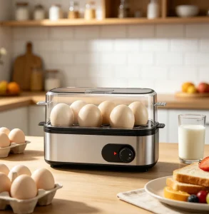Vasion Convenient Quality Kitchen Appliances Holders Electric Automatic 6 Egg Egg Boiler Automatic with Timer