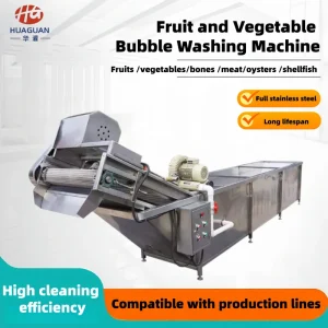Vegetable Processing Machine Fruit and Vegetable Bubble Washer