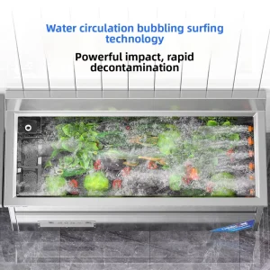 Vegetable Washer Constant Temperature Ozone Sterilization Food Cleaning Equipment for Food Processing Factory