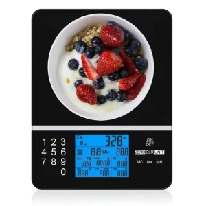 Veidt Weighing Digital Food Scale with Calorie Multifunction Kitchen Scale Electronic Nutrition Scale