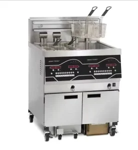 Vertical Double Cylinder Commercial Deep Fryer Fried Chicken Machine